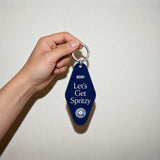 SOFI Keyring - Acrylic - Navy & White