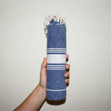 SOFI Turkish Towel - 100% Cotton - Blue & White