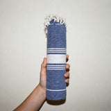 SOFI Turkish Towel - 100% Cotton - Blue & White