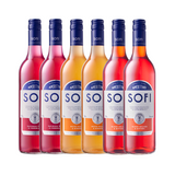 SOFI Aperitivo - Mixed Pack - 2 x Blood Orange & Bitters, 2 x White Peach & Ginger & 2 x Davidson Plum & Fingerlime