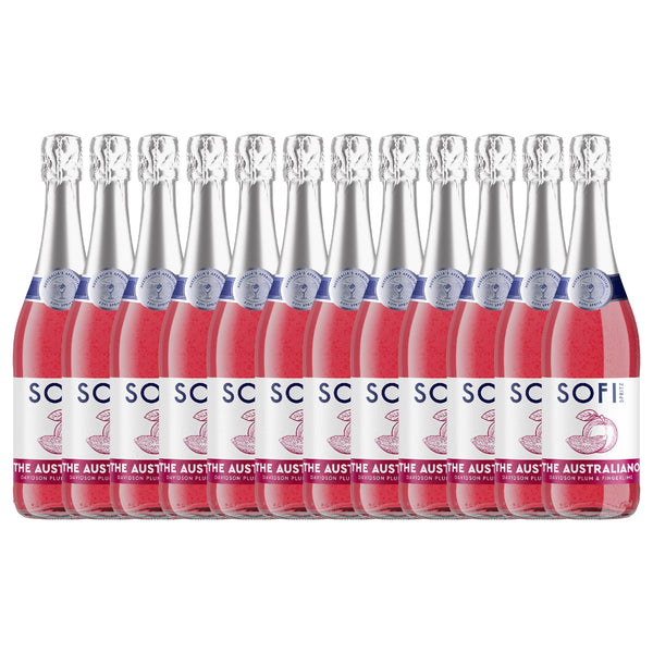 SOFI Spritz 'The Australiano' - Davidson Plum & Fingerlime Dozen - 12 x 750mL Bottles (8% ABV)