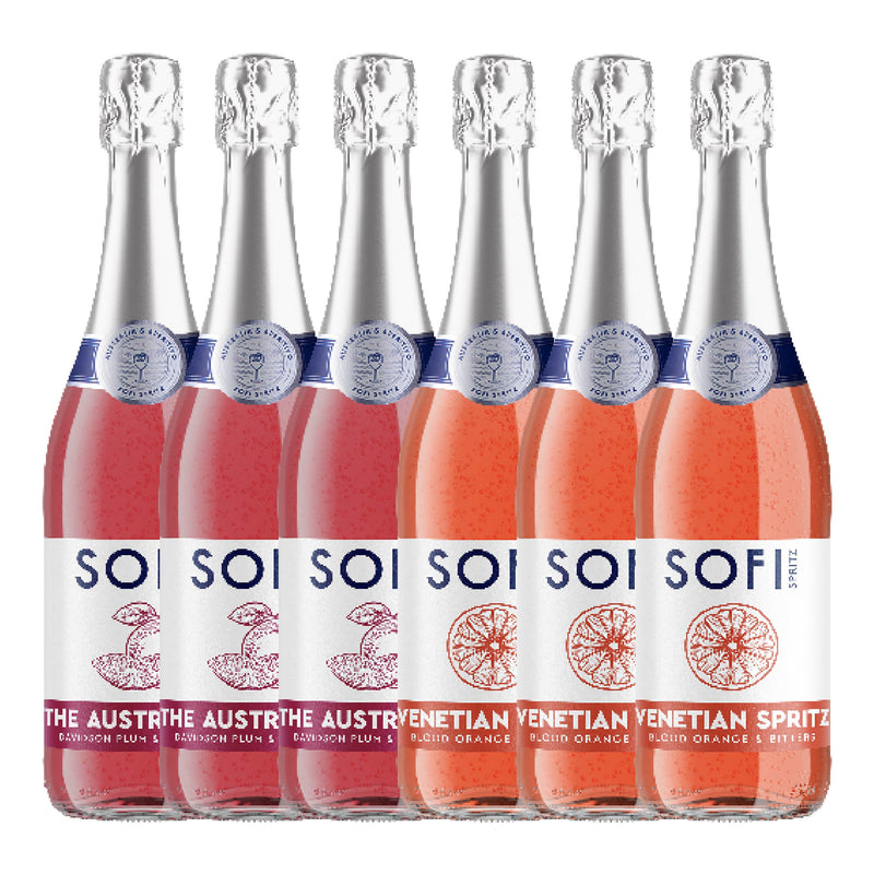 SOFI Sparkling - Mixed Pack - 3 x Australiano, 3 x Venetian