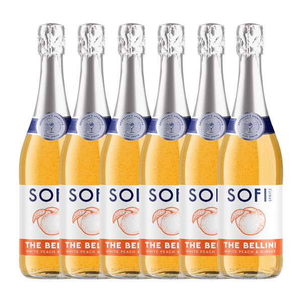 SOFI Spritz 'The Bellini' - White Peach & Ginger Case - 6 x 750mL Bottles (8% ABV)