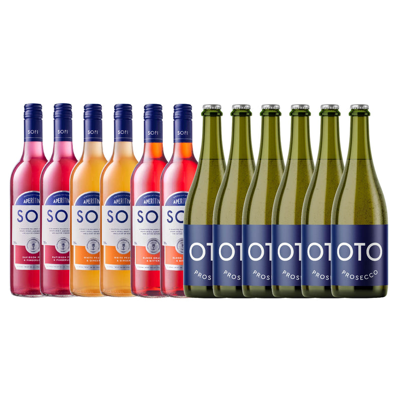 SOFI & OTO - Mixed Dozen - 6 x SOFI Aperitivo & 6 x OTO Prosecco