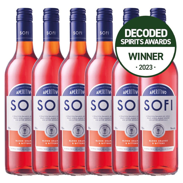 SOFI Aperitivo - Blood Orange & Bitters Case - 6 x 750mL Bottles (16% ABV)