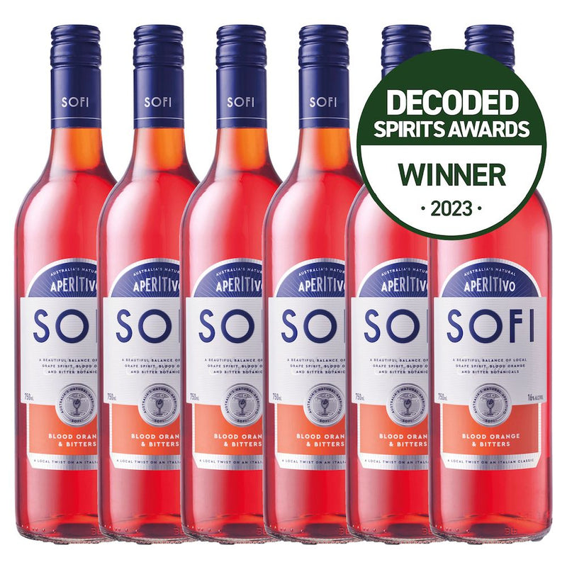 SOFI Aperitivo - Blood Orange & Bitters Case - 6 x 750mL Bottles (16% ABV)